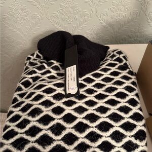 Black and White Knit Sweater